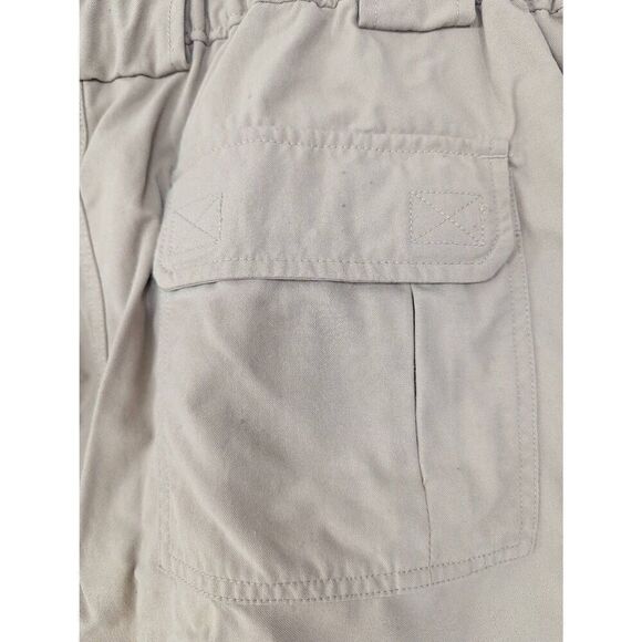 Duluth Cargo Shorts men's size 2XL tan khaki 11' inseam sturdy elastic - Picture 5 of 7